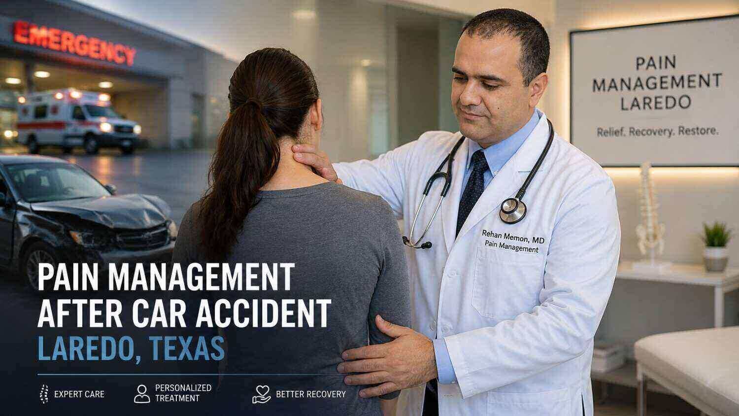 After a Car Accident in Laredo — Why Pain Management Is the Step Most Patients Skip